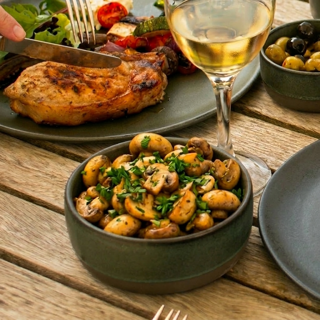 Garlic Mushrooms Recipe