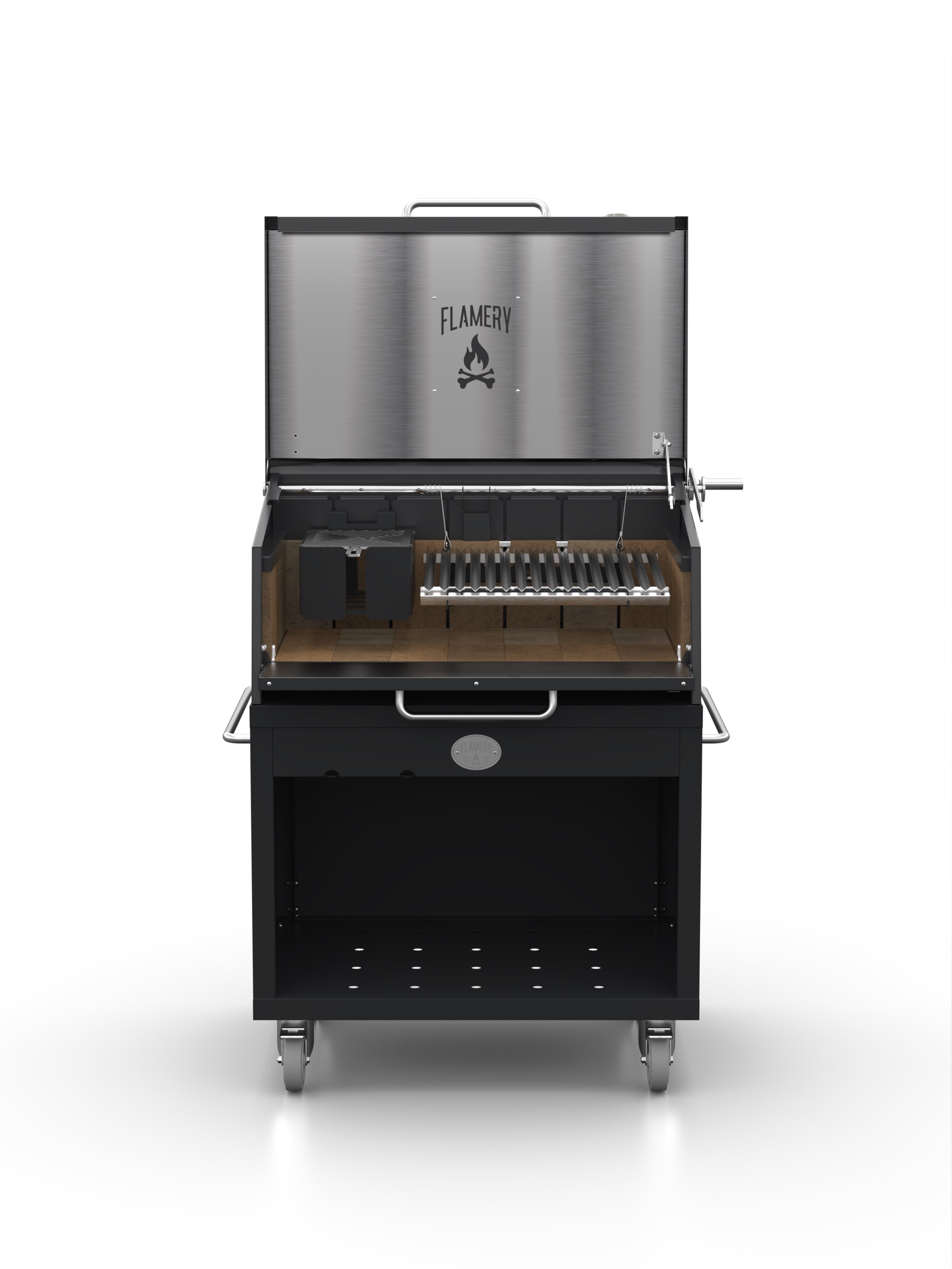 NORTE 1.0 / Small Asado Grill on Trolley - Flamery