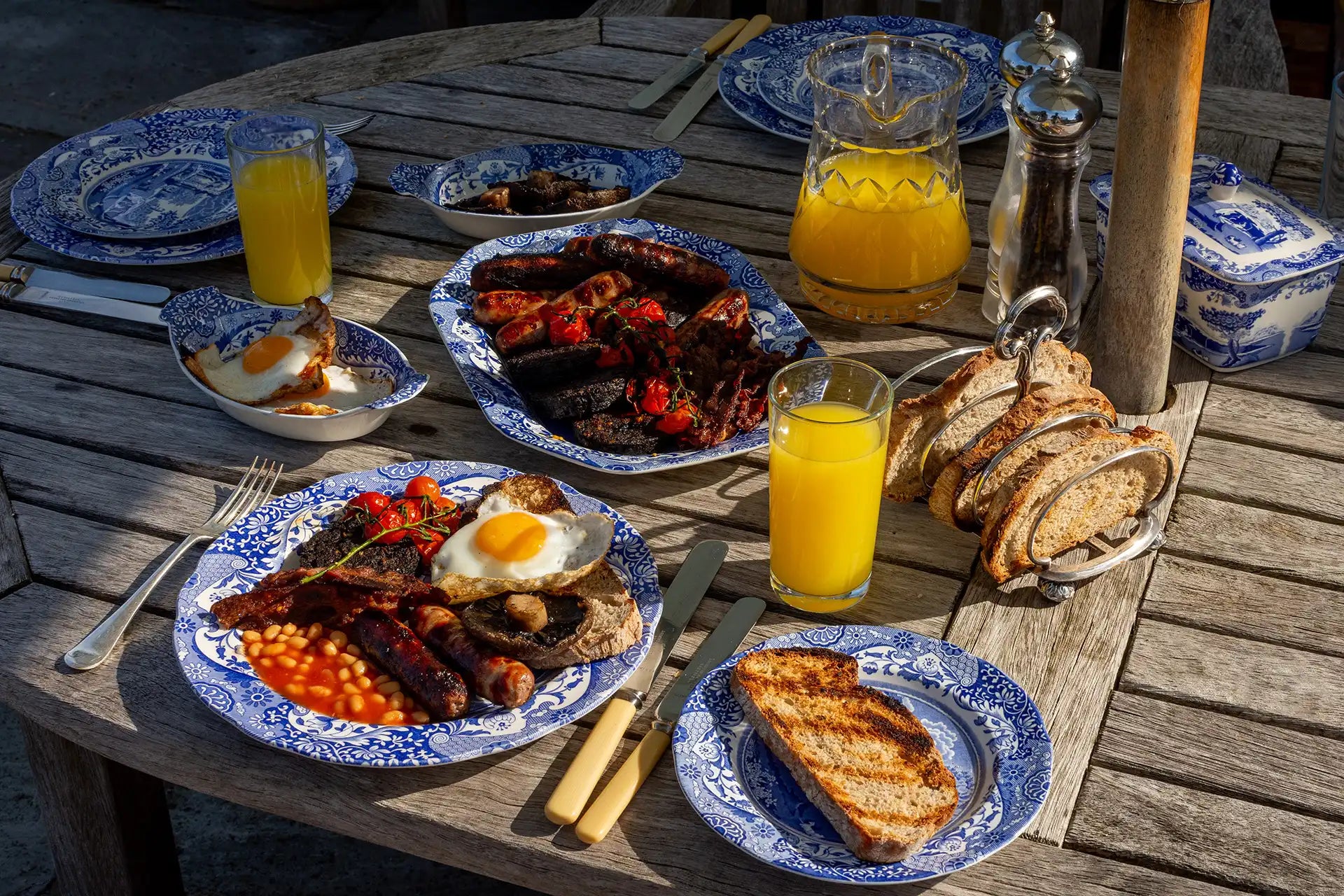 Full English Breakfast on the Grill