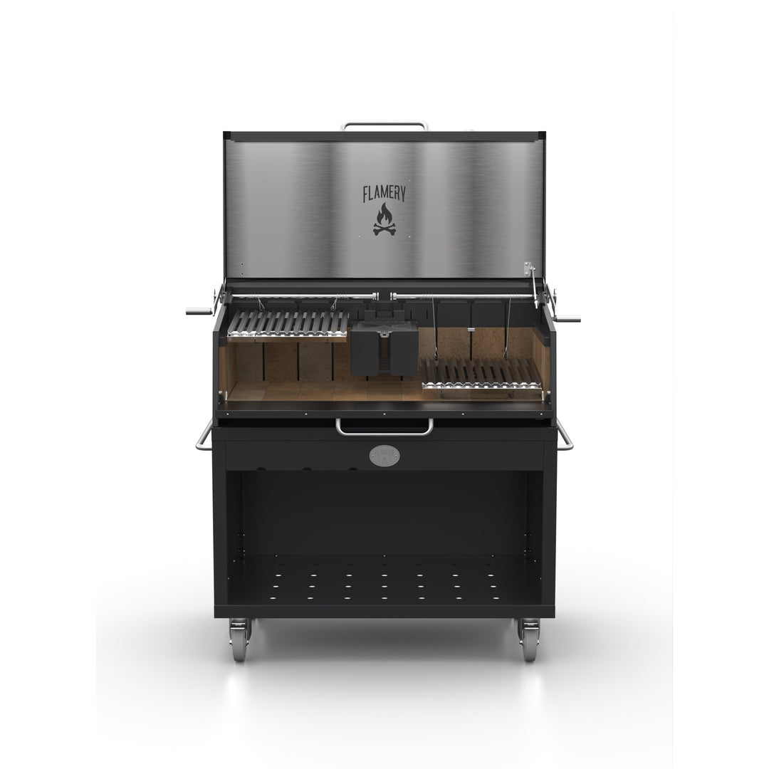Portable Asado Grills | Wood-Fired BBQs On Trolleys | Flamery