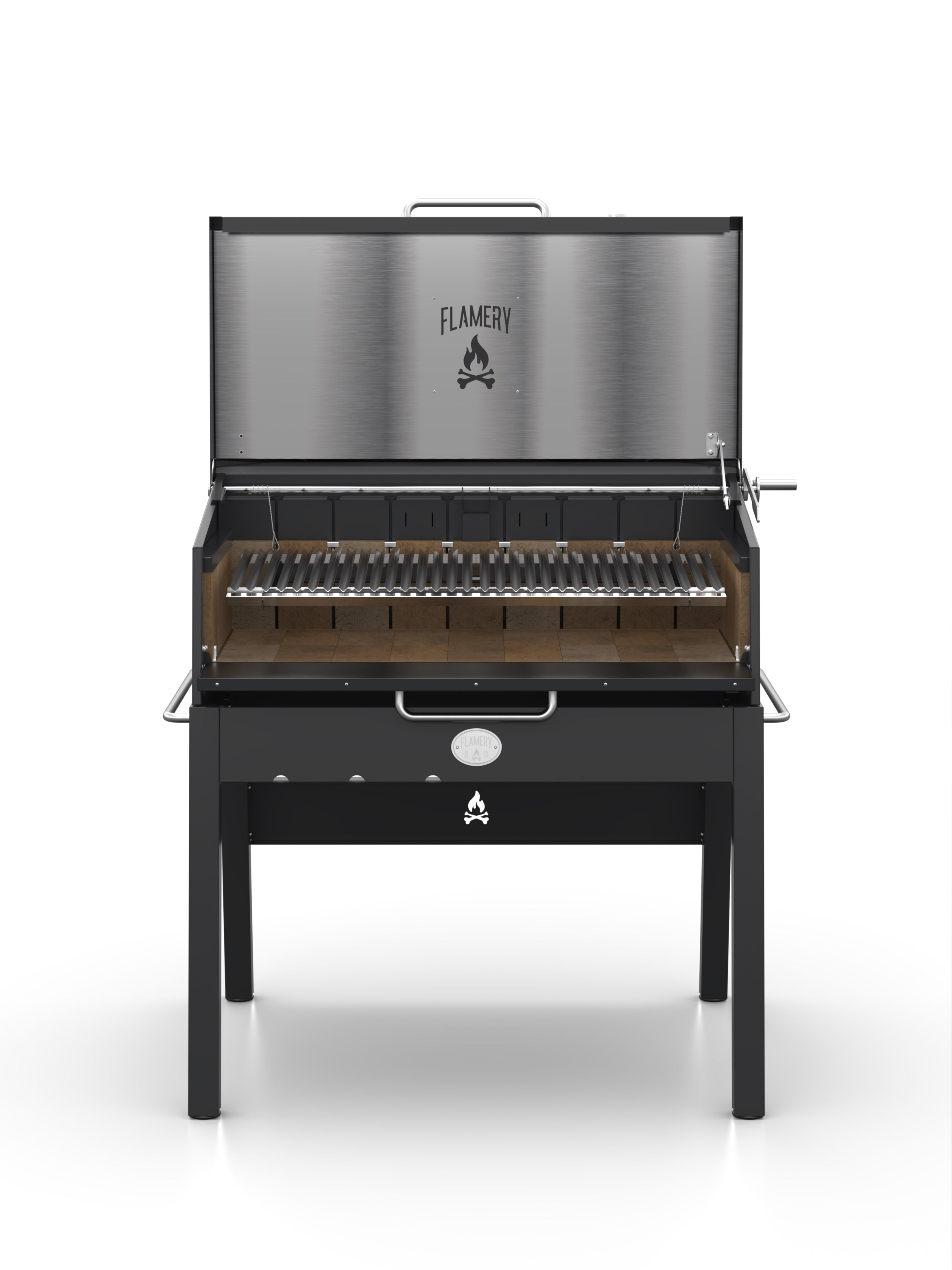 ASADO PRO.1.2 | Large Asado Grill BBQ On Stand | Flamery