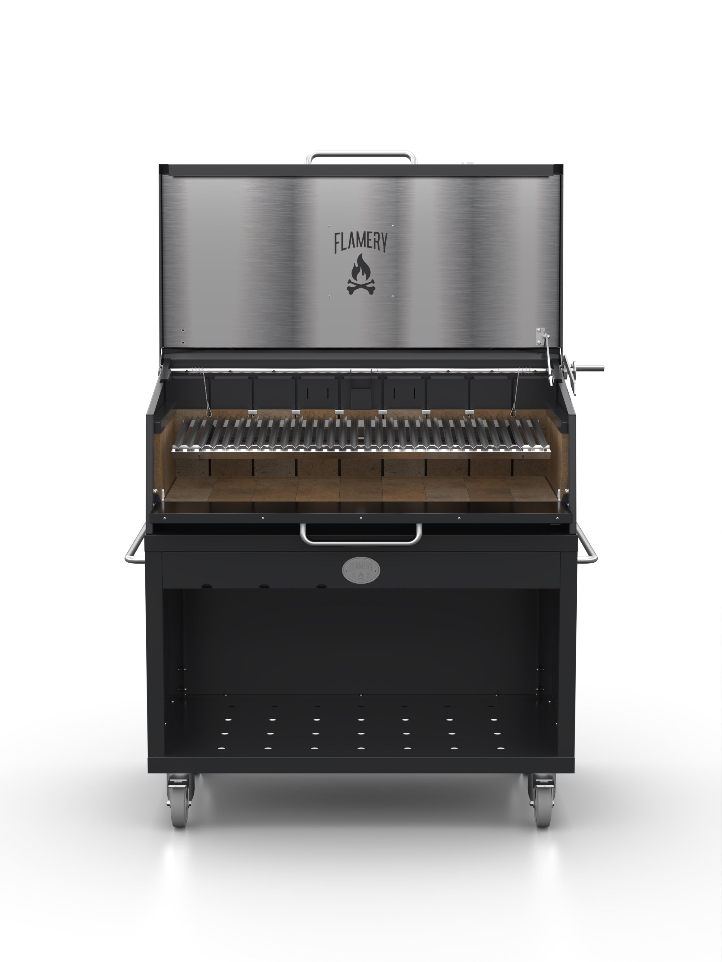 NORTE 2.0 / Large Asado Grill on Trolley - Flamery