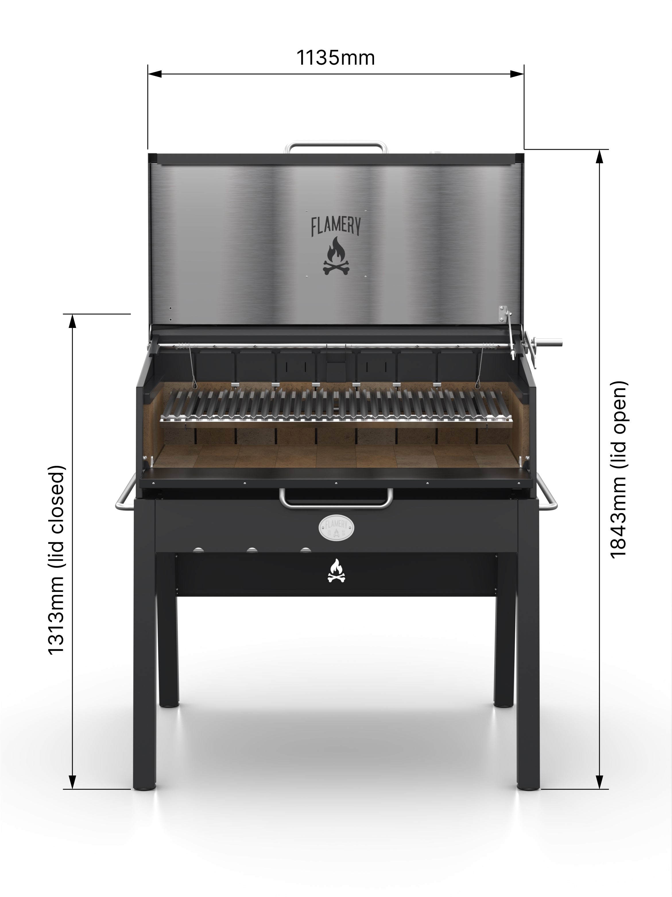 MOROS 2.0 / Large Asado Grill on Stand - Flamery