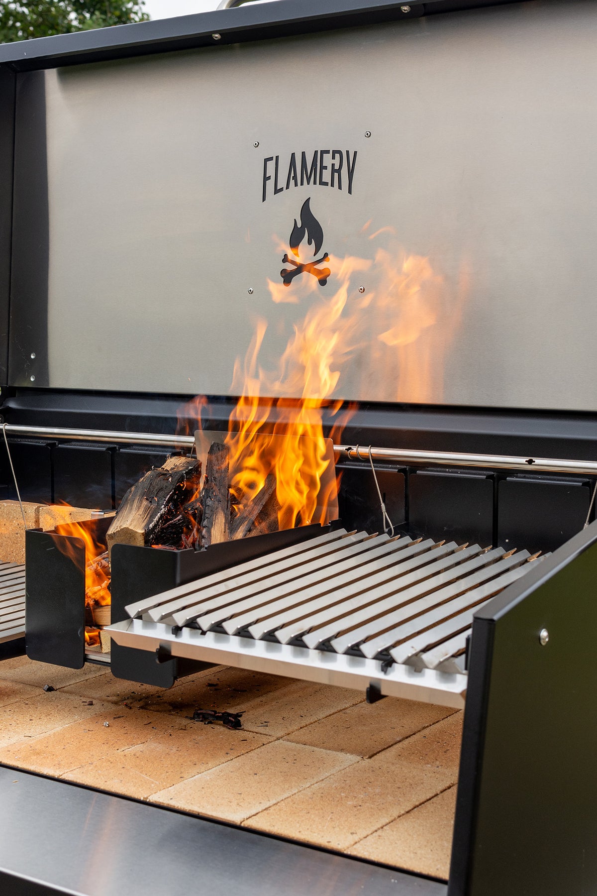 Portable Asado Grills | Wood-Fired BBQs On Trolleys | Flamery